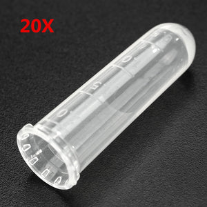 20Pcs 2mL Round Bottom Centrifuge Tube Graduated Open Top Polypropylene EP Tube