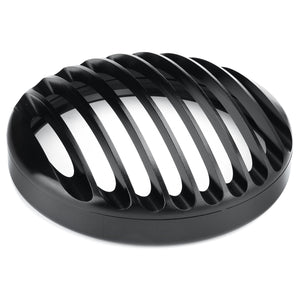 5.75 inch Headlight Cover Light Grill Guard Black Universal For Cafe Racer Chopper