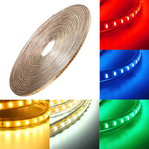 15M SMD3014 Waterproof LED Rope Lamp Party Home Christmas Indoor/Outdoor Strip Light 220V