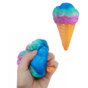 Jumbo Squishy Rainbow Ice Cream Scented Super 18.5CM Slow Rising Food Kid Toy