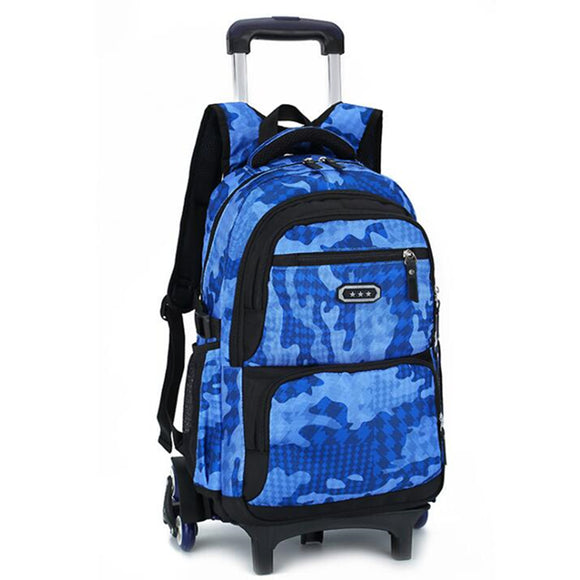 29L Detachable Wheels Trolley Luggage Backpack Travel Rucksack Teenager Student School Bag Pack