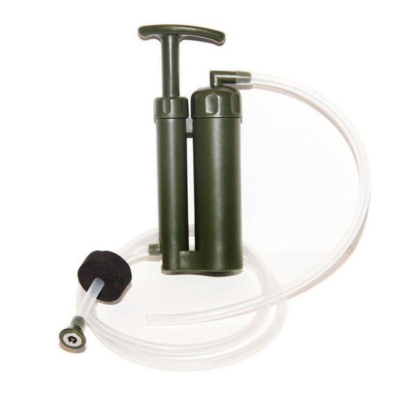 Outdoor Survival Water Filter Purifier Pump Drinking Pipe Cleaner For Camping Emergency