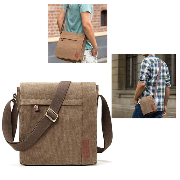 Men Canvas Outdoor Casual Vintage Crossbody Bag