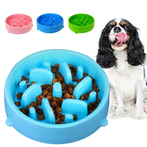 Pet Dog Cat Slow Eating Bowl Bloat Puzzle Healthy Feeder Interactive Fun Jungle