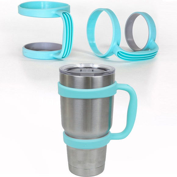 Blue Handle for 30 Oz YETI Cup Holder Travel Rambler Coffee Tumbler Drinkware