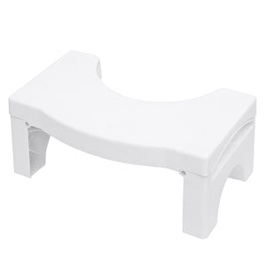 Foldable Toilet Stool Potty Chair Plastic Non-slip Bathroom White Sit Footstool Decorations