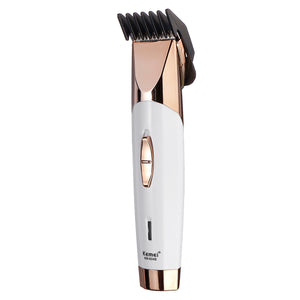 Kemei KM-604B Electric Hair Trimmer Head Shaver Beard Cut Cordless Clipper Rechargeable for Men