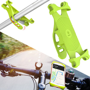 Baseus Bicycle Fluorescent Phone Holder Flexible Silicone Wehicle Mount for Phone under 6 inches