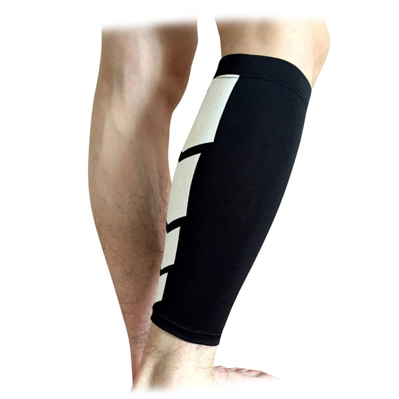 Sports Support Knee Sleeve Calf Leg Compression Socks Brace Guard Basketball Protector