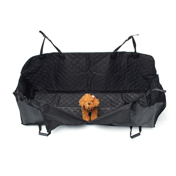 Car Rear Back Seat Pet Mat Dog Cat Cushion Hammock Protector Blanket Waterproof Black