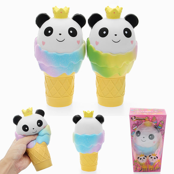 Vlampo Squishy Panda Ice Cream Jumbo 19cm Slow Rising Original Packaging Collection Gift Decor Toy