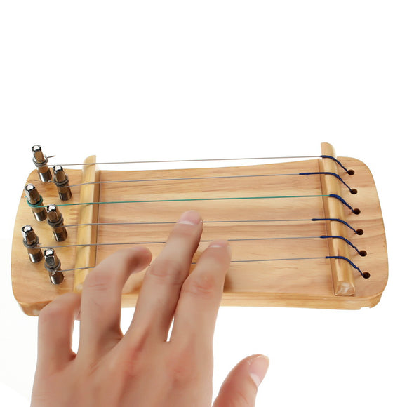 6 Strings Wooden Transparent Finger Trainer for Guzheng Chinese Zither Player