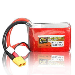 ZOP Power 11.1V 1800mAh 3S 45C Lipo Battery XT60 Plug