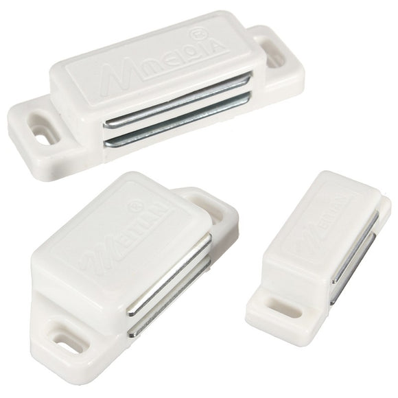 Magnetic Door Catch Stopper Holder Lock Latch White for Cabinet Cupboard Door Wardrobe