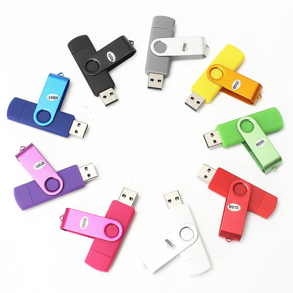 8GB Mini Candy Support 32GB Extension Dual Use Flash Memory USB 2.0 OTG Micro USB U Disk