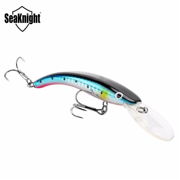 SeaKnight SK017 1PC 10g 80mm 0-1.5M Depth Minnow Fishing Lure Hard Bait Long Tongue Floating Lure