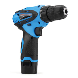 12V 1300mAh Cordless Drill Driver Screw Electric Screwdriver with 2 Lithium-ion Battery