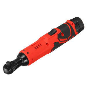 12V 4000mAh Electric Ratchet Wrench With LED Light 90 Angle Wrench Tool Lithium Battery