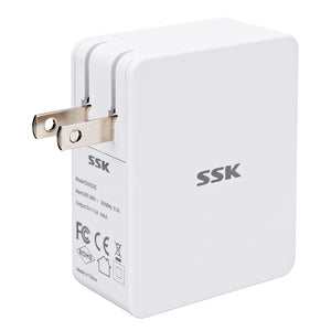 SSK 4 USB Port 5V 5A US Plug USB Charger Tablet Charger