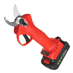 36V Wireless Pruning Shears Electric Scissors Tree Branch Cutter Cutting Tools W/ 2 Batteries