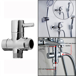 G1/2 Bathroom Angle Valve For Shower Head Water Separator Shower Diverter Switch Valve"