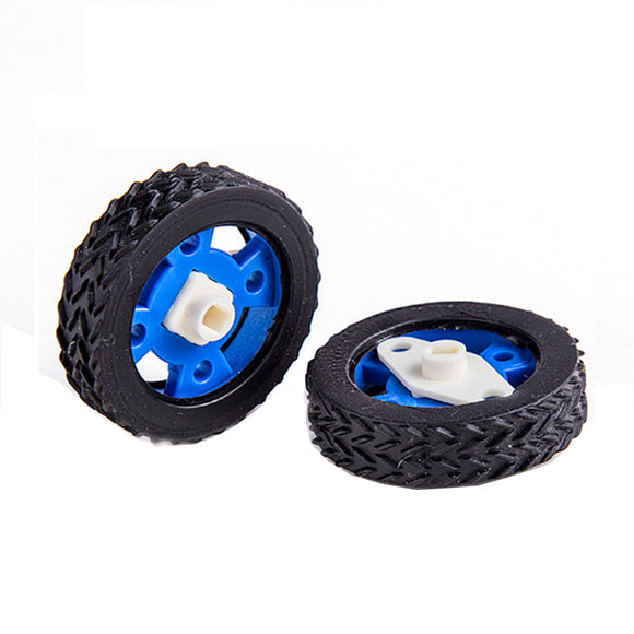 KittenBot 2Pcs 47mm Rubber Wheels for Stepper Motor  Arduino Smart Robot Accessories