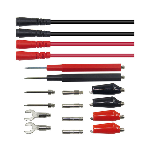 Cleqee P1500 Test Leads Kit Cable Alligator Multifunction Digital Probe Silicone Test Tool Clip