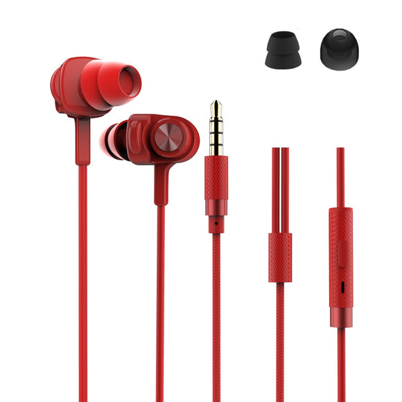 REMAX 900F Earphone Dynamic Driver 3.5mm Wired Control Gaming Stereo Earbuds Headphone with Mic