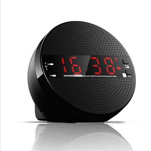 Multifunctional Wireless Bluetooth Speaker 2200mAh LED Display Alarm Clock FM TF AUX Remote Control