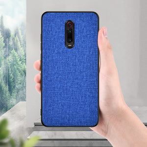 Bakeey Luxury Fabric Soft Silicone Edge Shockproof Protective Case For Xiaomi Mi 9T / Xiaomi Mi 9T pro / Xiaomi Redmi K20 / Redmi K20 PRO