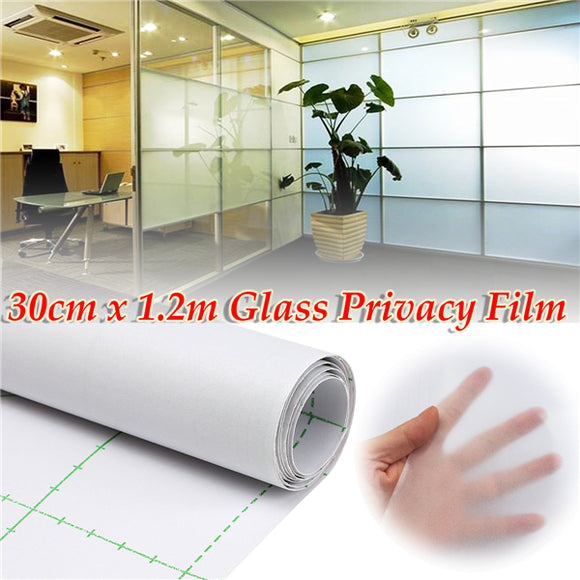 30cm 1.2M Frosted Window Tint Glass Privacy PVC Film For DIY Home/Office/Store