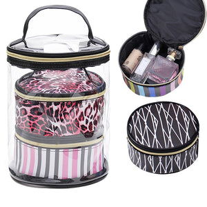 3 Sets Of Transparent Waterproof Wash Bag Travel Storage Bag Cosmetic Bag For Women