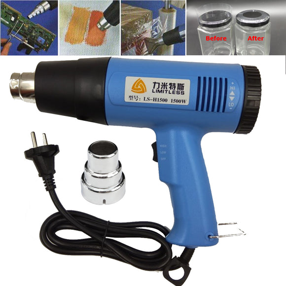 220V EU Plug 1500W Adjustable Hot Air Gun Volume Electric Heat Gun