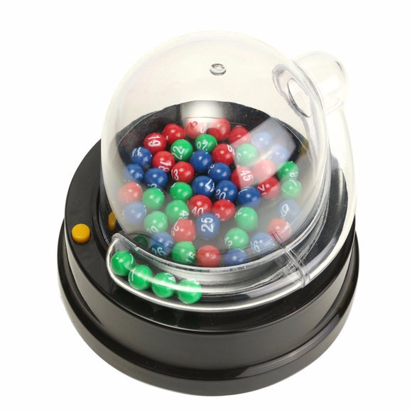 Electric Lucky Number Picking Machine Mini Lottery Bingo Games Shake Lucky Ball