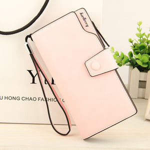 New Fashion Baellerry Women High Quality PU Leather Long Wallet Handbag Card Holder Coin Purse