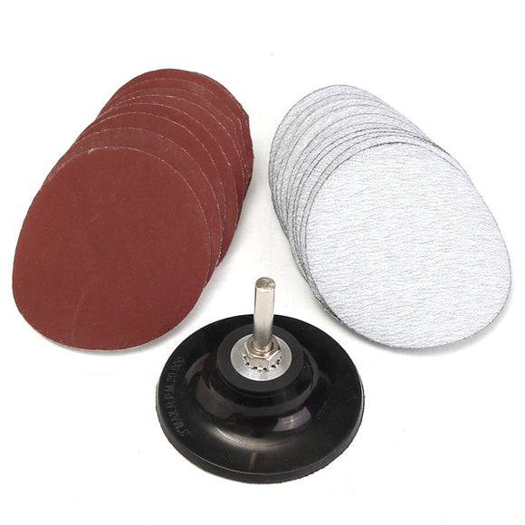 3 Inch Hook and Loop Sanding Pad with Drill Adapter And 20pcs Sand Paper