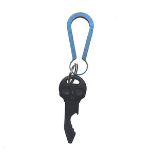 AOTDDOR EDC 37mm Blue Quick Release Keychain Titanium Alloy Mini Key Ring