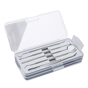 5pcs Stainless Oral Care Dental Tools Kit Dentist Teeth Clean Hygiene Picks Mirror Tool