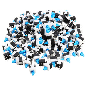 500pcs 8 x 8mm 6 Pin Touch Self-Locking On / Off Switch Push Button Switch Latching Switch