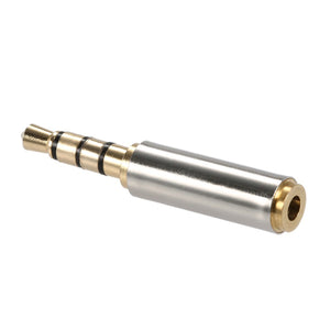 2.5mm female to 3.5mm Male Plated  Audio Headphone Jack Adapter Converter