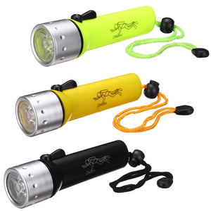 Underwater LED Diving Flashlight Diving Light AA Mini Torch