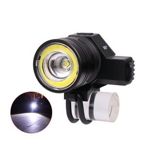 XANES 2022 USB Headlamp Zoom Bicycle Headlight Flashlight Camping Hunting Cycling Motorcycle