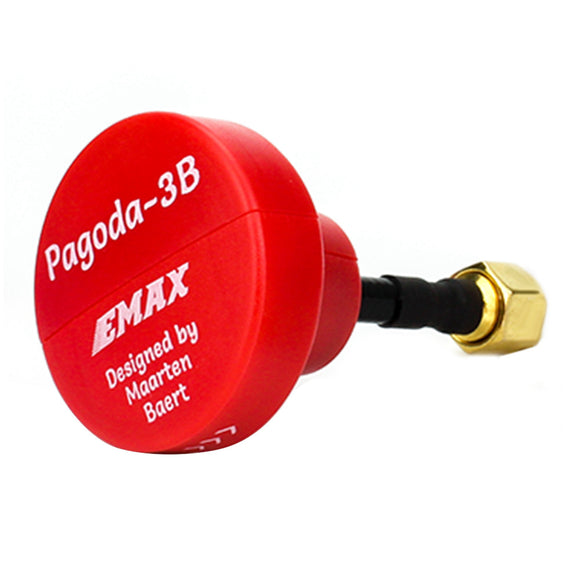 EMAX Pagoda 3B 5.8G 50mm Long RHCP W/ SMA Male by Maarten Baert FPV VTX Antenna Red