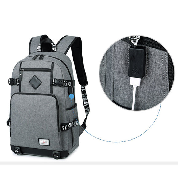 Men 19 Inches Laptop Backpack With USB Charging Port