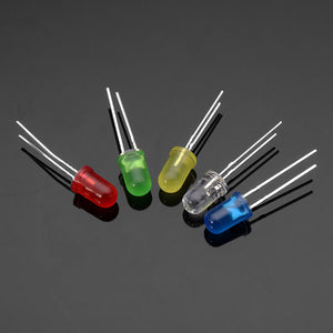 1000pcs 20Ma F5 5MM 5 Colors Ultra Bright LED Diode 200pcs Each Color