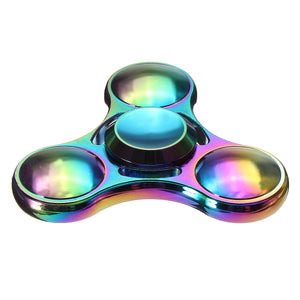 Ecubee EDC Colorful Fidget Spinner Hand Spinner Tri Spinner Finger Reduce Stress Gadget