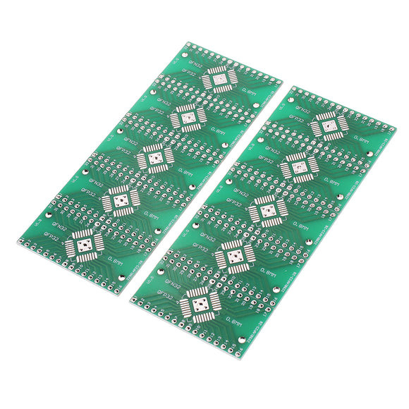 10PCS QFN32 QFP32 to DIP Adapter PCB 0.8/0.65mm Converter PCB Board DIP Pin Pitch Converter Socket