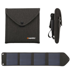 Haweel 14W Waterproof Outdoor Mini Portable Solar Folding Bag Panel