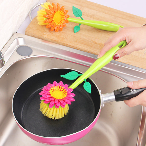 Sunflower Wash Brush Pan Bowl Cleaning Kitchen Brushes