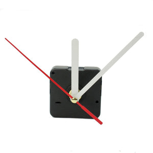 White & Red Hands DIY Quartz Black Wall Clock Movement Repair Parts